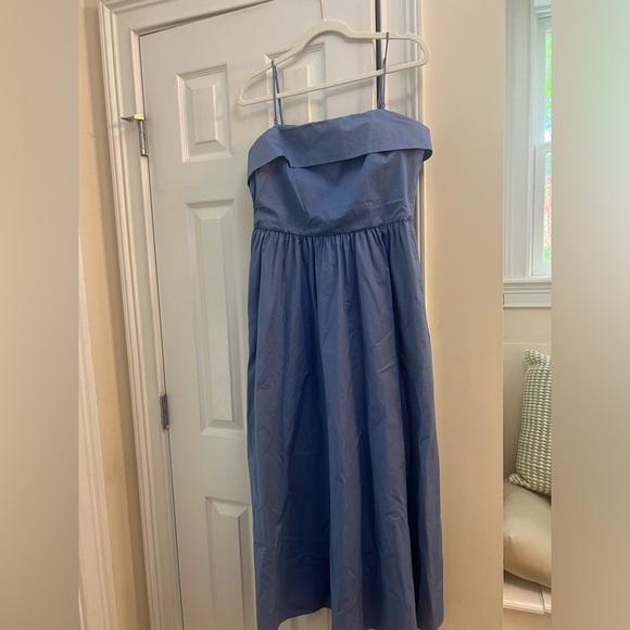 Zara Blue Cotton Dress with Adjustable & Removable
Straps Size M - Picture 4 of 8